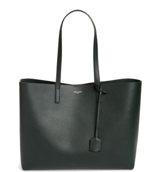 Saint Laurent + Shopping Leather Tote