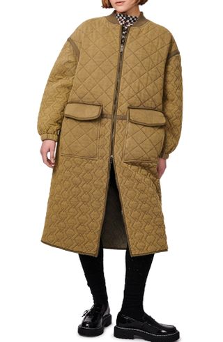 Bernie + Quilted Cotton French Terry Coat