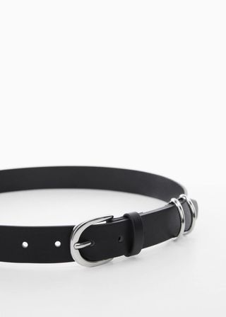 Mango + Buckle Skinny Belt