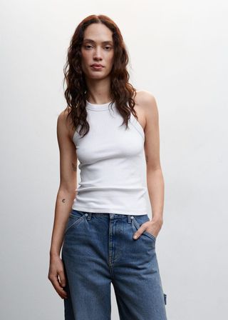 Mango + Halter Cotton Top