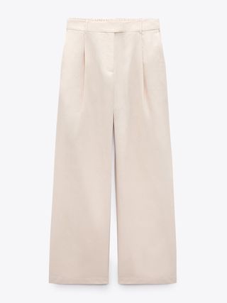 Zara + Straight Cut Pleated Pants