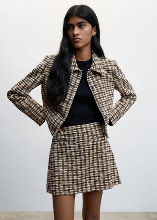 Mango + Tweed Miniskirt