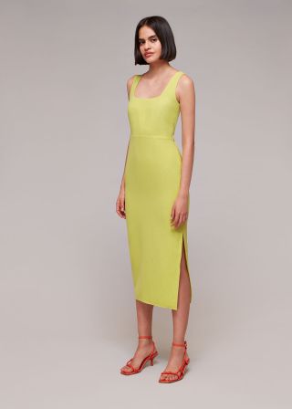 Whistles + Elenor Square Neck Midi Dress