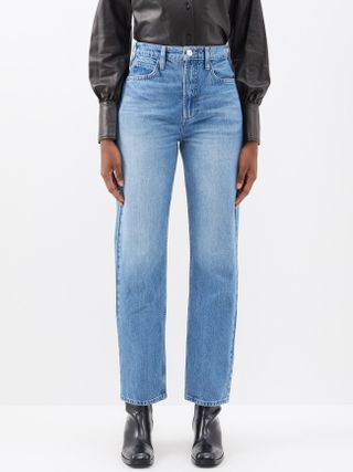 Frame + Le High and Tight Straight-Leg Jeans