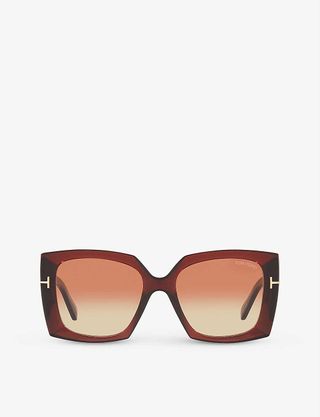Tom Ford + Jacquetta Square-Frame Acetate Sunglasses