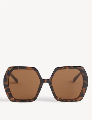 M&S + Angular Oversized Sunglasses
