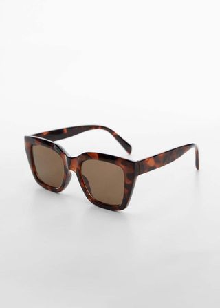 Mango + Squared Frame Sunglasses