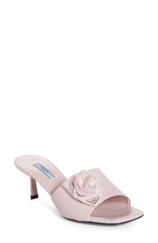 Prada + Rose Slide Sandal