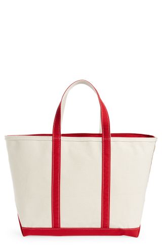 L.L. Bean + Zip Top Boat 
Tote Bag