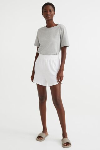 H&M + Linen-Blend Shorts