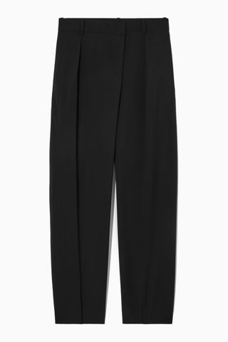COS + Straight-Leg Crossover-Waist Trousers