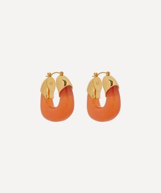 Lizzie Fortunato + Gold-Plated Organic Hoop Earrings