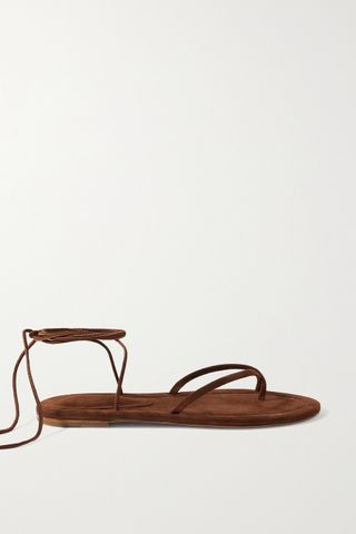 Porte & Paire + Suede Sandals