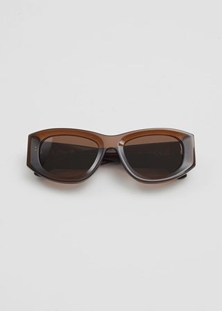 & Other Stories + Sporty Silhouette Acetate Sunglasses