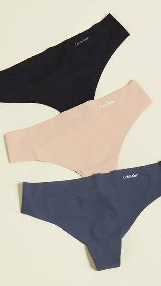 Calvin Klein Underwear + Invisibles Thong 3 Pack