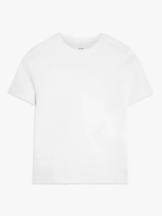 John Lewis + Organic Cotton Short Sleeve Crew Neck T-Shirt