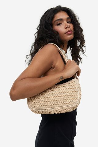 H&M + Straw Shoulder Bag