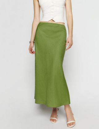 Reformation + Layla Linen Skirt