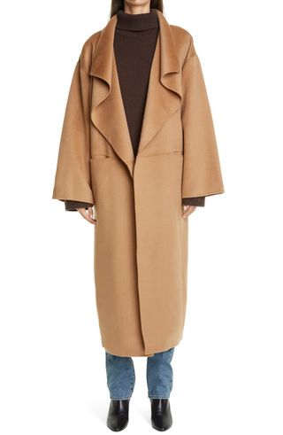 Totême + Annecy Open Front Wool and Cashmere Coat