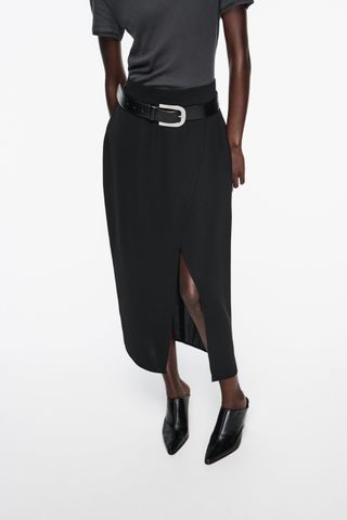 Zara + Midi Skirt with Slit