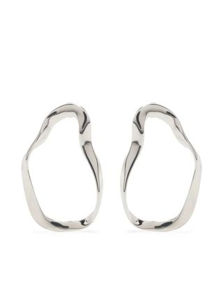 Agmes + Sterling Silver Vera Hoop Earrings