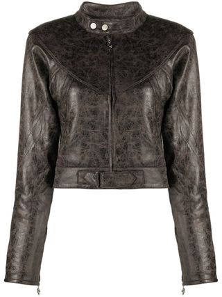 Miaou + Brown Vaughn Vegan Leather Jacket