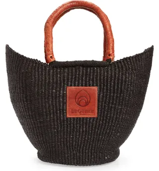 Brother Vellies + Sailboat Straw Basket Tote