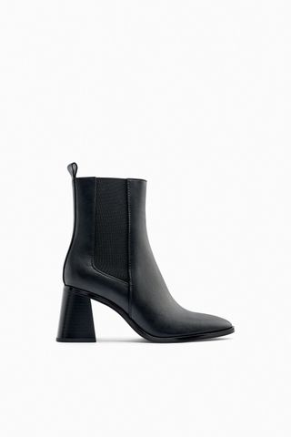 Zara + Geometrical Heel Ankle Boots