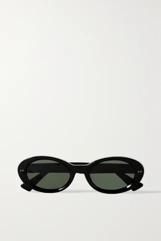 Lexxola + Ida Oval-Frame Acetate Sunglasses