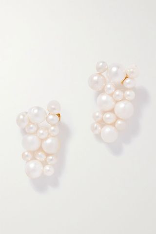 Completedworks + Recycled Gold Vermeil Pearl Earrings
