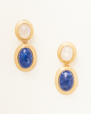Carousel Jewels + Stella Earrings With Lapis and Moonstone
