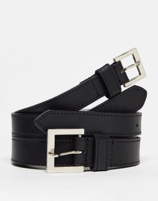 Bolongaro Trevor + Trevor Double Belt in Black