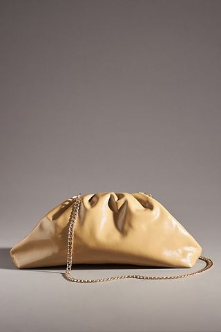 Anthropologie + The Frankie Patent Faux-Leather Oversized Clutch Bag