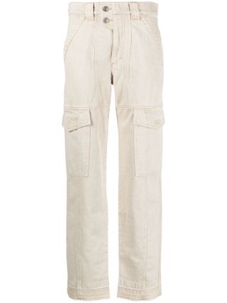 Isabel Marant + High-Rise Cargo-Pocket Trousers