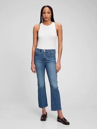 The Gap + High Rise Kick Fit Jeans with Washwell