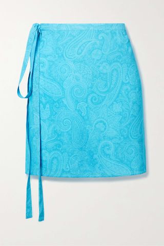 Etro + Jacquard Mini Wrap Skirt