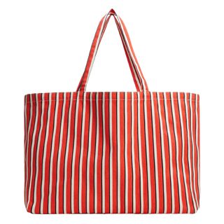Mango + Stripe Organic Cotton Shopper Bag