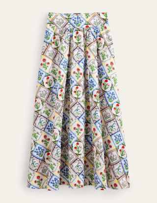 Boden + Full Printed Maxi Skirt