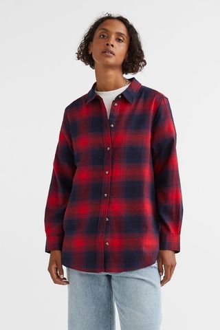 H&M + Cotton Flannel Shirt
