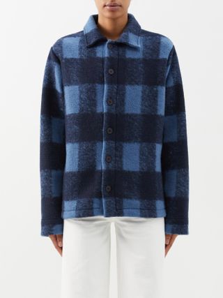 A.P.C. + Craig Checked Brushed-Flannel Jacket