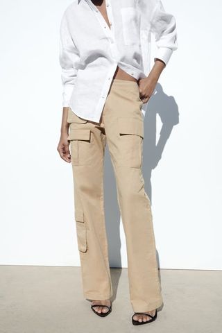 Zara + Straight Cargo Pants