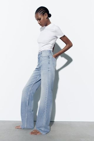 Zara + The High Rise Wide-Leg Jeans