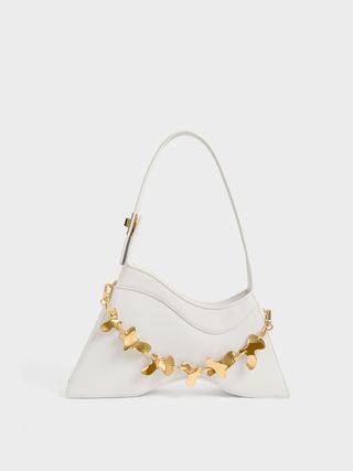 Charles & Keith + White Verity Chain-Link Sculptural Bag