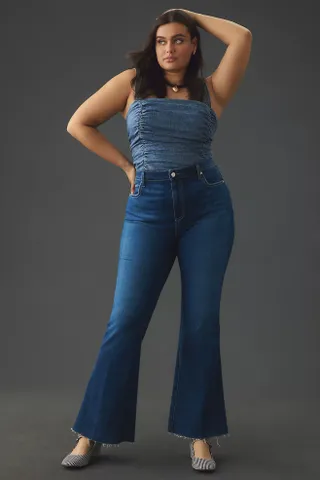 Paige + Laurel Canyon High-Rise Flare Jeans