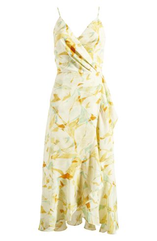 Chelsea28 + Faux Wrap Floral Midi Dress