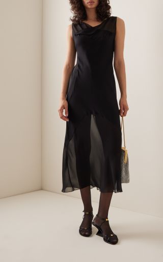 Khaite + Aminah Silk Slip Dress