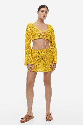 H&M + Crochet-Look Beach Skirt