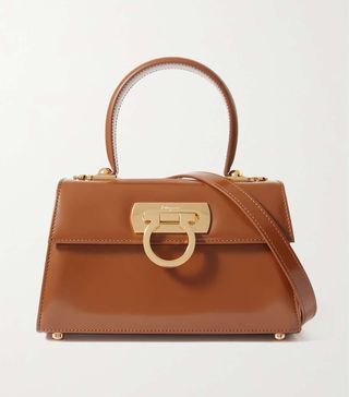 Ferragamo + Iconic Mini Leather Shoulder Bag