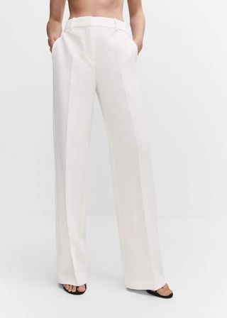 Mango + Wide Leg Suit Trousers