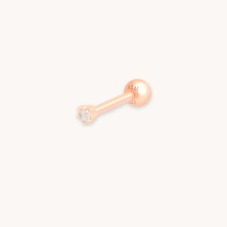 Astrid and Miyu + Flora Tiny Barbell in Rose Gold